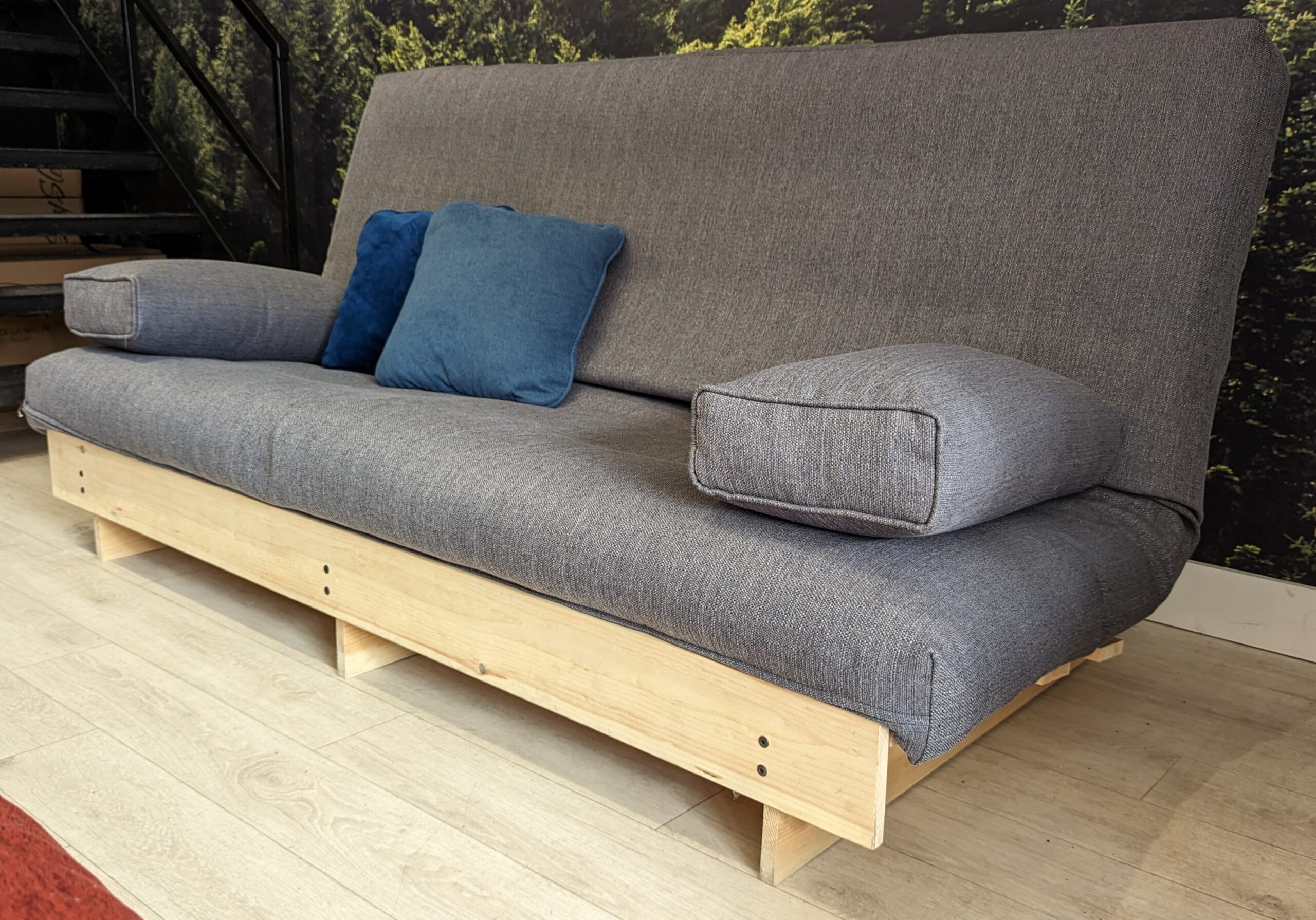 Turin L Futon Frame D Or