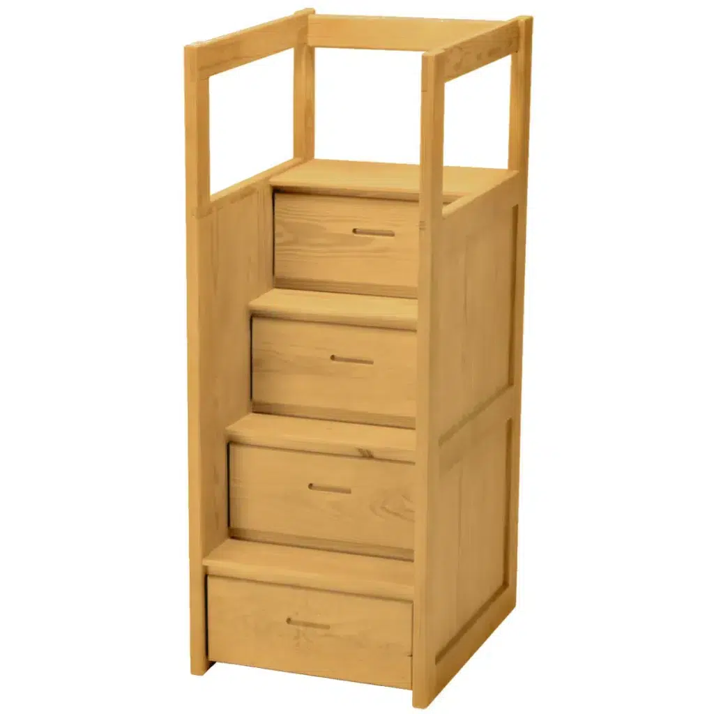 Twin-size Loft Bed with Staircase