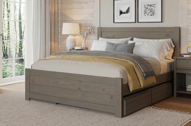 Base de lit en bois Wildroots wood bed frame