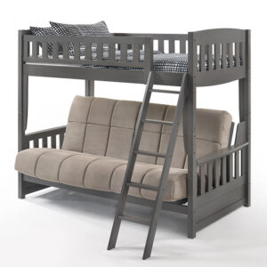 Cinnamon Futon Bunk Bed Stonewash