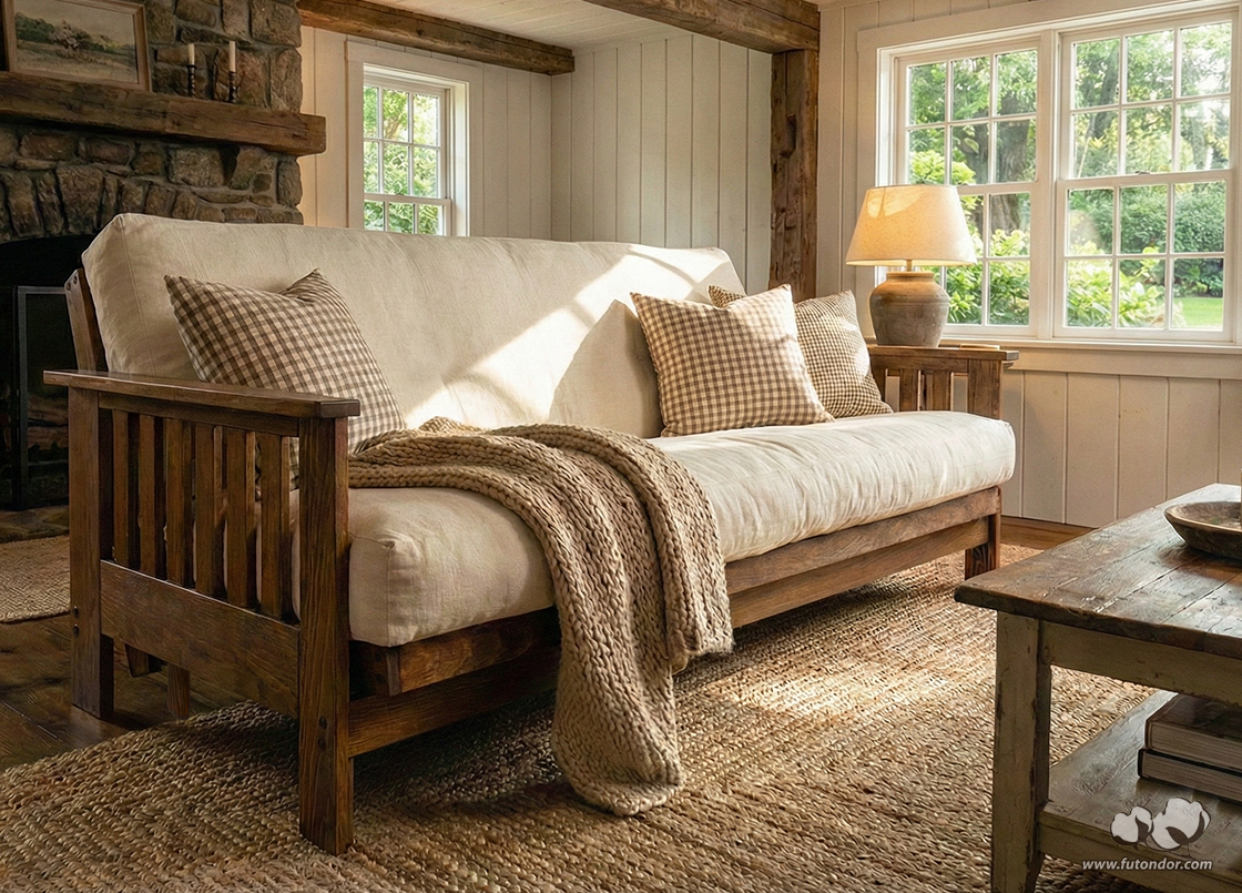 Gaspé Futon Frame - Wood Futon Frames - Futon d'or - Natural