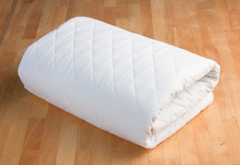 Protège-matelas en coton enduit blanc 200x200 QUIÉTUDE