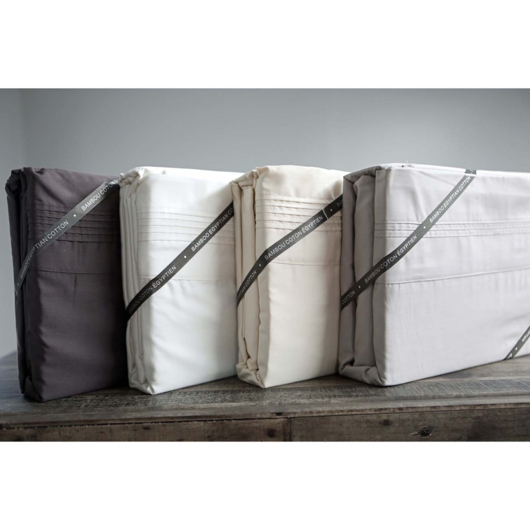 Bamboo RayonCotton Louxor Sheets Set Futon d’or Natural mattresses