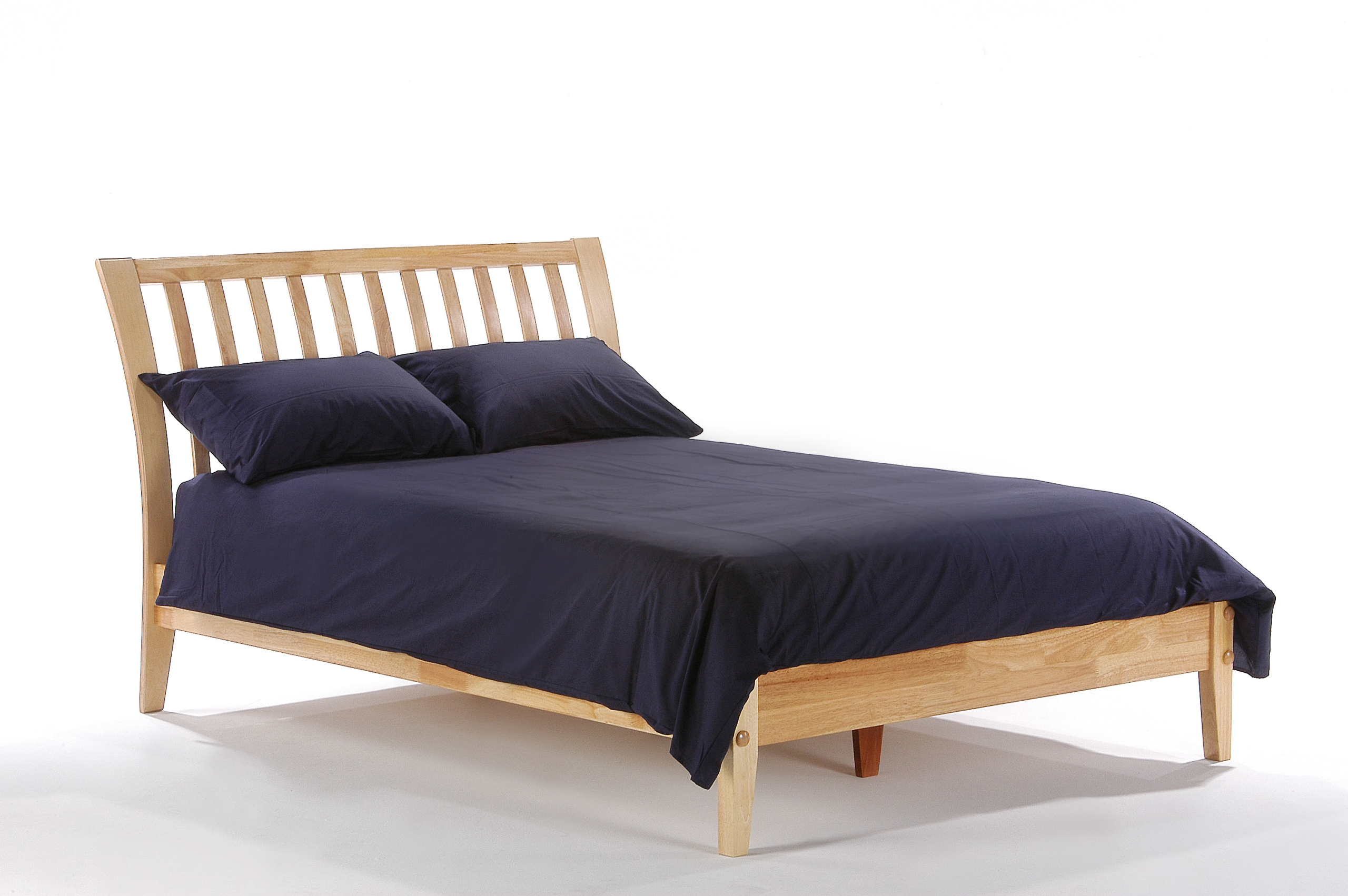 Clearout Nutmeg Twin Bed Frame Futon d’or Natural mattresses