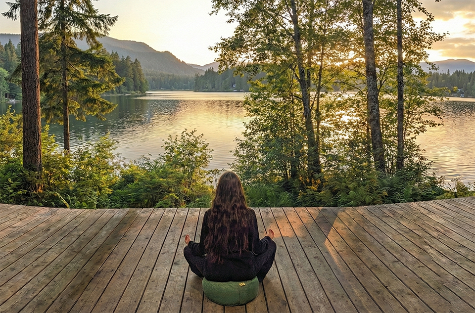 Meditation Cushion - Made in Canada - Futon d'or - Natural mattresses
