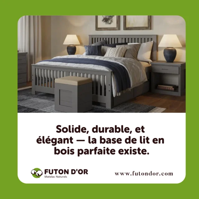 🛏️ Solide, durable, et élégant — le lit parfait existe.

Nos bases de lit Shaker en bois massif sont offertes en formats simple, double et queen, avec tête de lit (36") et pied de lit (22") inclus. Fabriquées avec soin en Ontario à partir de pin jaune du sud, elles allient design intemporel et qualité écoresponsable :

✅ Teinture écologique
✅ Zéro emballage superflu
✅ Garantie à vie
✅ Option de tiroirs intégrés

🎁 En ce moment : -10% de rabais sur le prix de vente suggéré.

📦 Délai de livraison : 6 à 8 semaines.