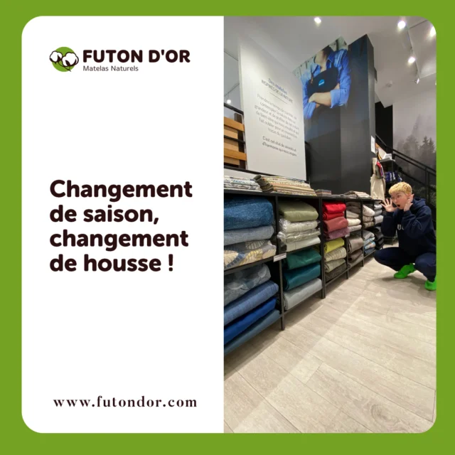 🌸 Nouveau souffle pour votre déco !

Un gros arrivage de housses de futons vient tout juste d’atterrir en boutique — l’occasion idéale de donner un vent de fraîcheur à votre intérieur avec des couleurs printanières. 🌼

👉 Venez découvrir nos nouvelles teintes et textures !