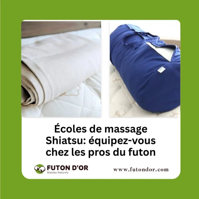Avis aux écoles de massage Shiatsu : on vous équipe de A à Z.

Depuis les années 80, nous équipons les écoles de massages à travers le Canada. Que vous ayez besoin de futons de massage Shiatsu, de housses de futon ou sac de transport, nous avons ce qu’il vous faut! 

Nos produits sont fabriqués avec soin à Montréal, et pensés pour un usage intensif.

Vous ouvrez une école ? Vous cherchez à renouveler votre équipement ?

Écrivez-nous : notre équipe adore collaborer avec des pros du mieux-être.

https://www.futondor.com/fr/categorie-produit/coussin-pour-yoga-massage-shiatsu/