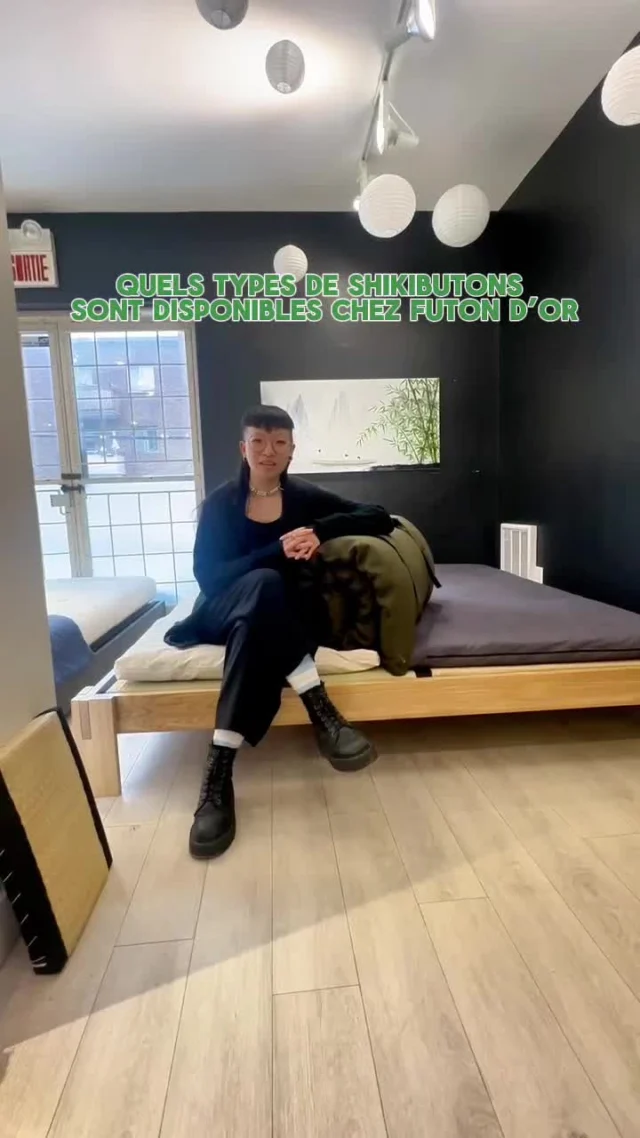 Olivia nous présente les types de futons japonais (shikibutons) que l’on vend chez Futon d’or!